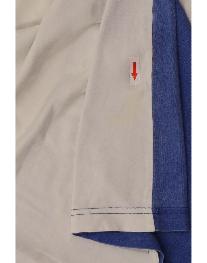 Adidas Débardeur graphique pour homme en coton color block blanc moyen