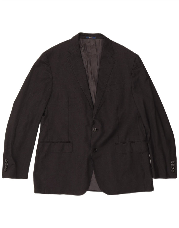 Polo Ralph Lauren Veste blazer à 2 boutons pour homme UK 44 XL Laine grise
