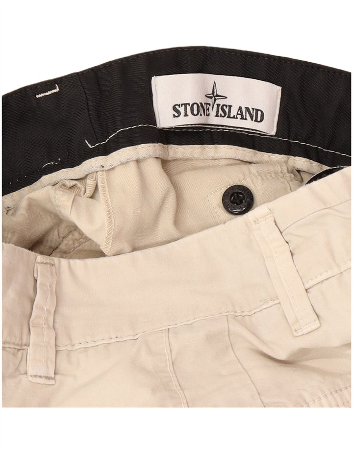 STONE ISLAND Pantalon Cargo Slim Homme W29 L29 Coton Beige