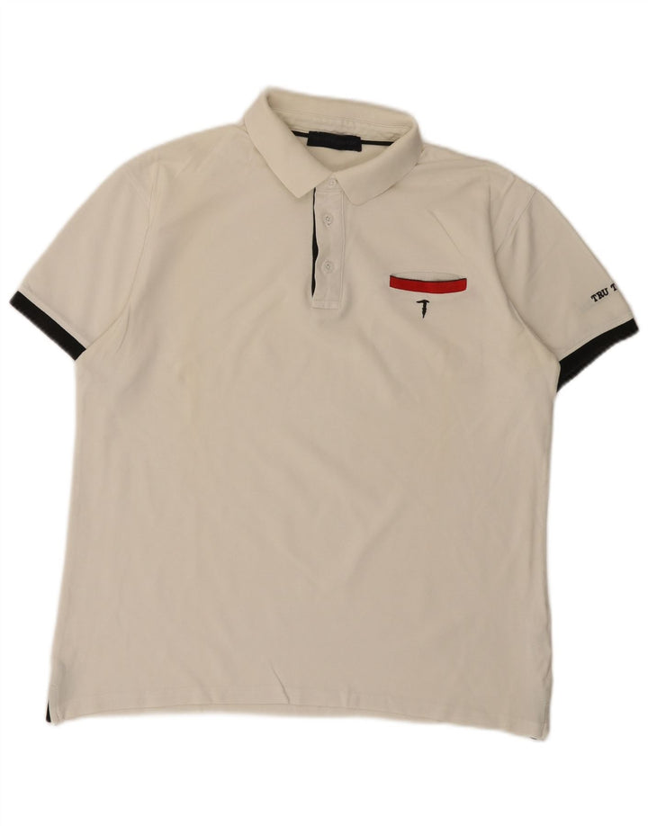 Polo Homme Trussardi Grand Blanc Coton