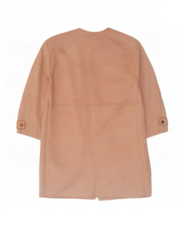 Zara Femme Pardessus UK 10 Petit Rose Polyester