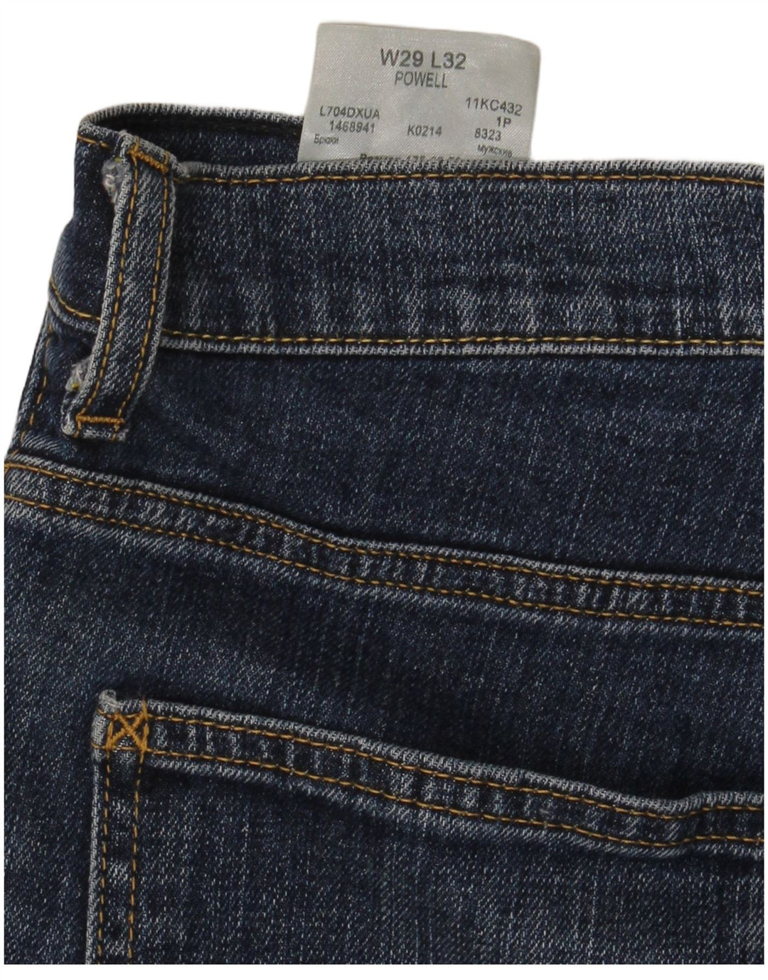 Lee Jean Droit Powell Homme W29 L30 Bleu Coton