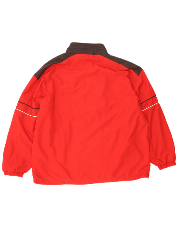 Reebok Veste de Pluie Homme UK 42 XL Rouge Colorblock Polyester