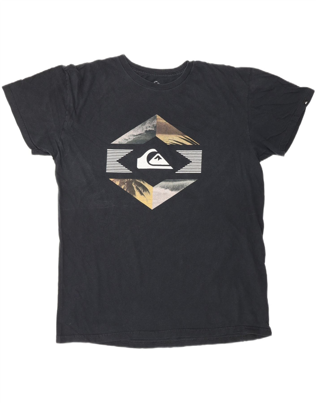 QUIKSILVER T-shirt graphique coupe classique pour hommes, grand, noir
