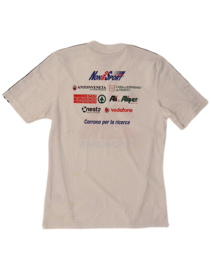 ADIDAS T-shirt Climalite Graphic pour hommes, petit, blanc, polyester