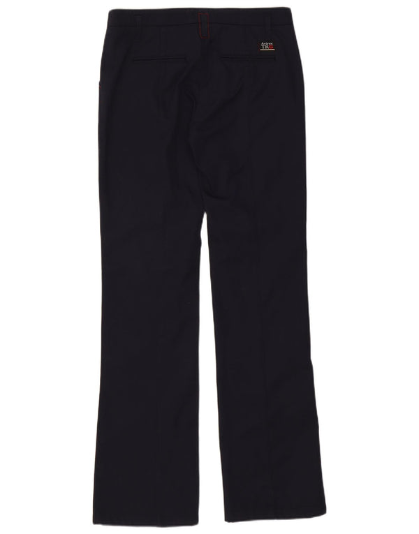 Avirex Pantalon Chino Bootcut Femme IT 42 Medium W32 L35 Bleu Marine Coton
