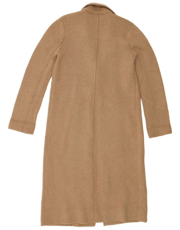 Zara Manteau Femme UK 14 Beige Moyen