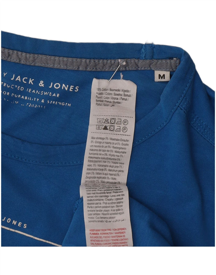 Jack & Jones T-Shirt Graphique Homme Bleu Moyen Coton