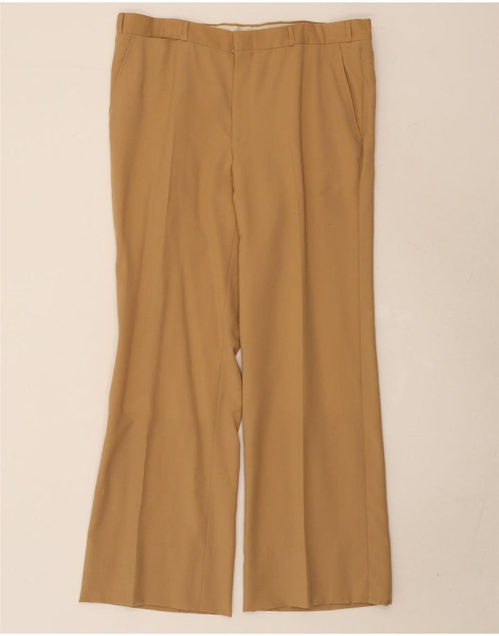 costume vintage homme 2 boutons pièce UK 38 Moyen W36 L29 Beige