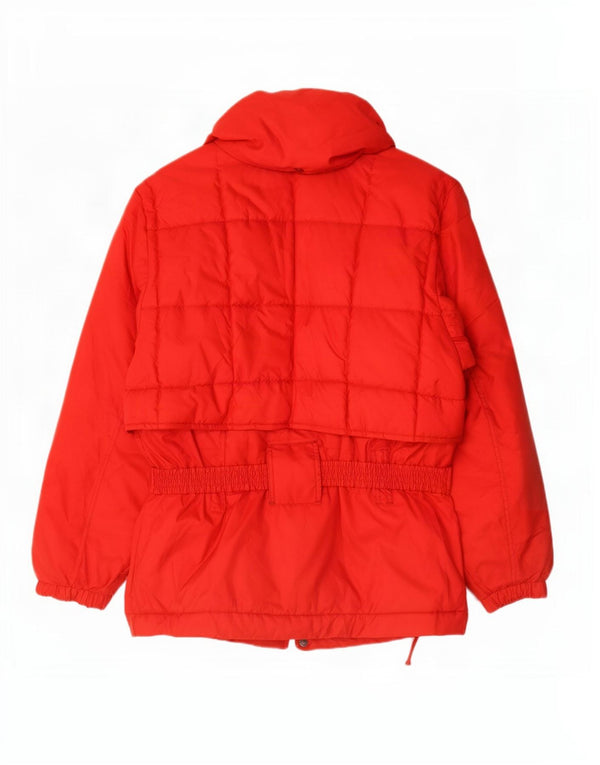 Nordica Veste de ski surdimensionnée à capuche pour femme IT 44 Rouge moyen Polyester