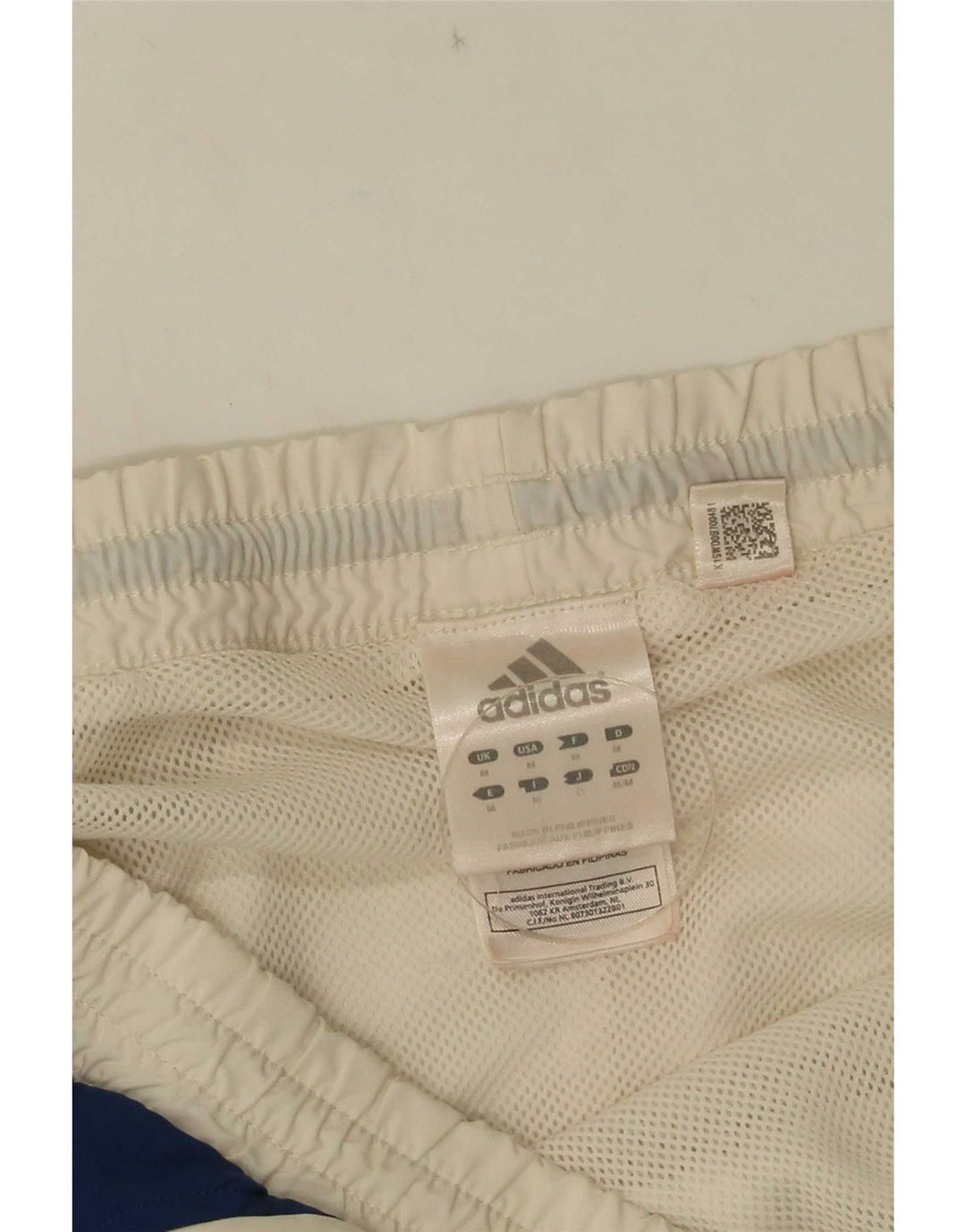 Adidas Short de sport pour homme en polyester color block blanc moyen