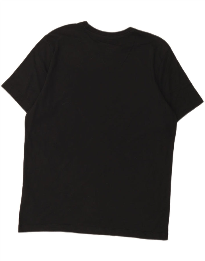 Nike Hommes Dri Fit Graphic T-Shirt Haut Noir Moyen Coton