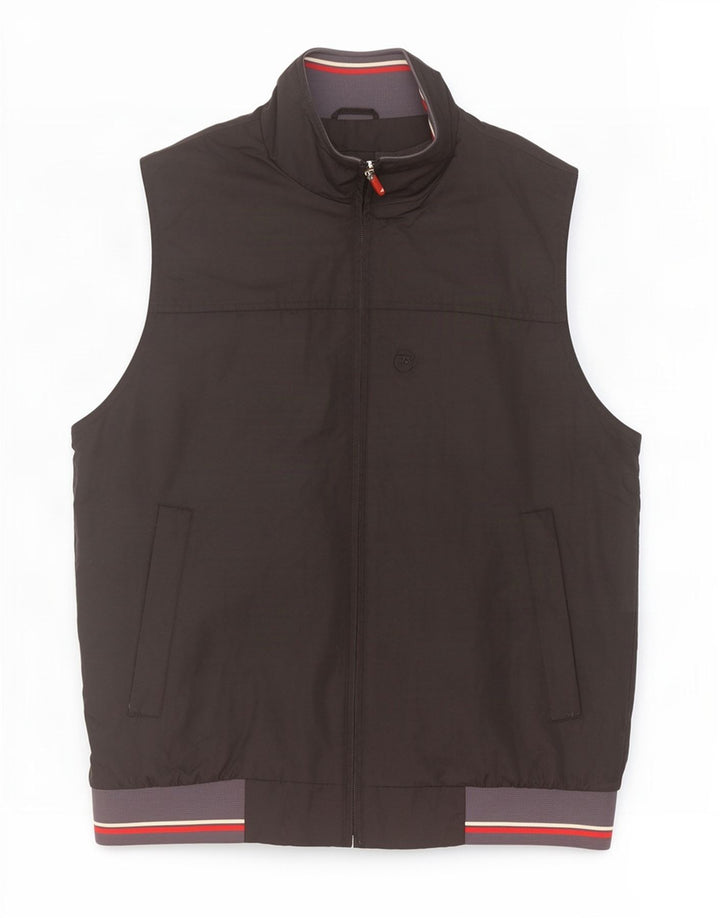 Brugi Gilet Homme UK 38 Medium Noir Colorblock Polyamide