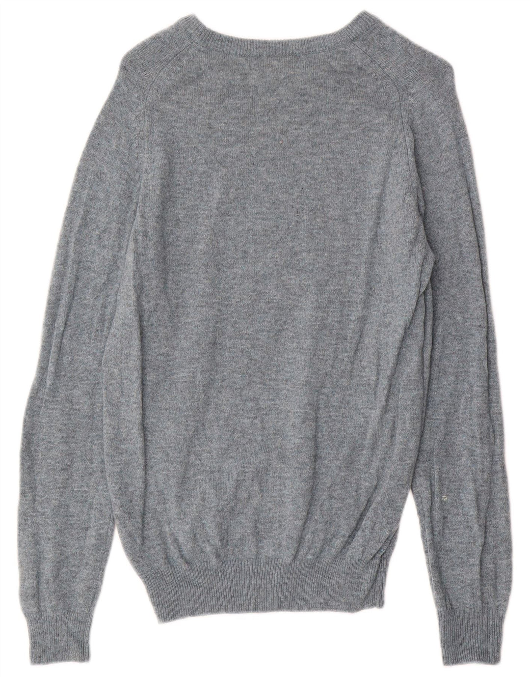 Marks & Spencer Pull col bateau pour homme en laine d'agneau mouchetée bleue Taille S