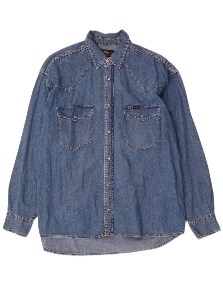 Lee Chemise en Jean Homme Large Bleu Coton