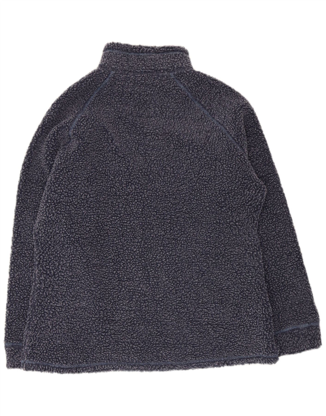 Weird Fish Pull polaire à col zippé pour femme UK 16 Large Bleu marine Polyester