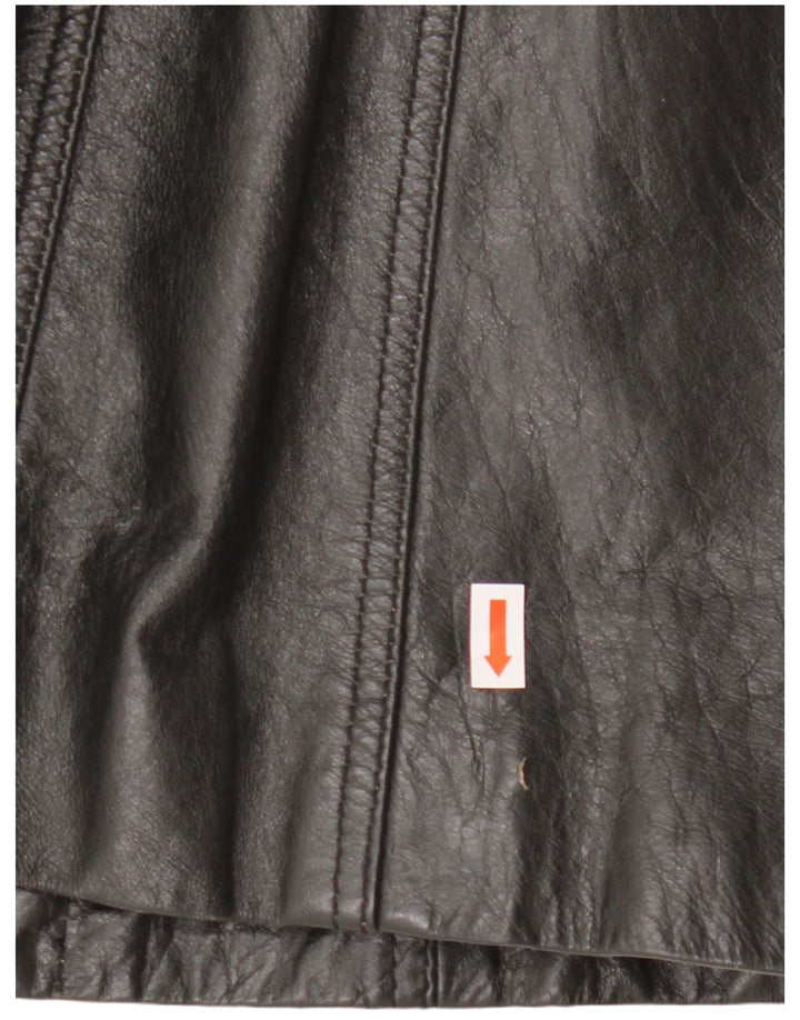 Gipsy Manteau en cuir pour femme UK 12 Medium Noir