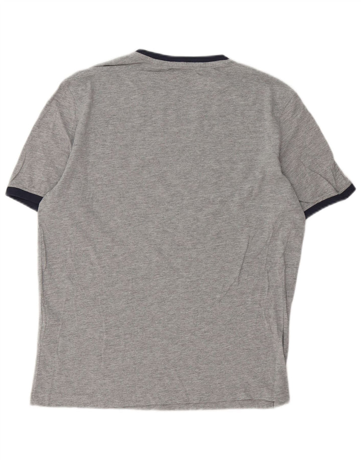 Kappa T-Shirt Graphique Homme Gris Moyen Moucheté Coton