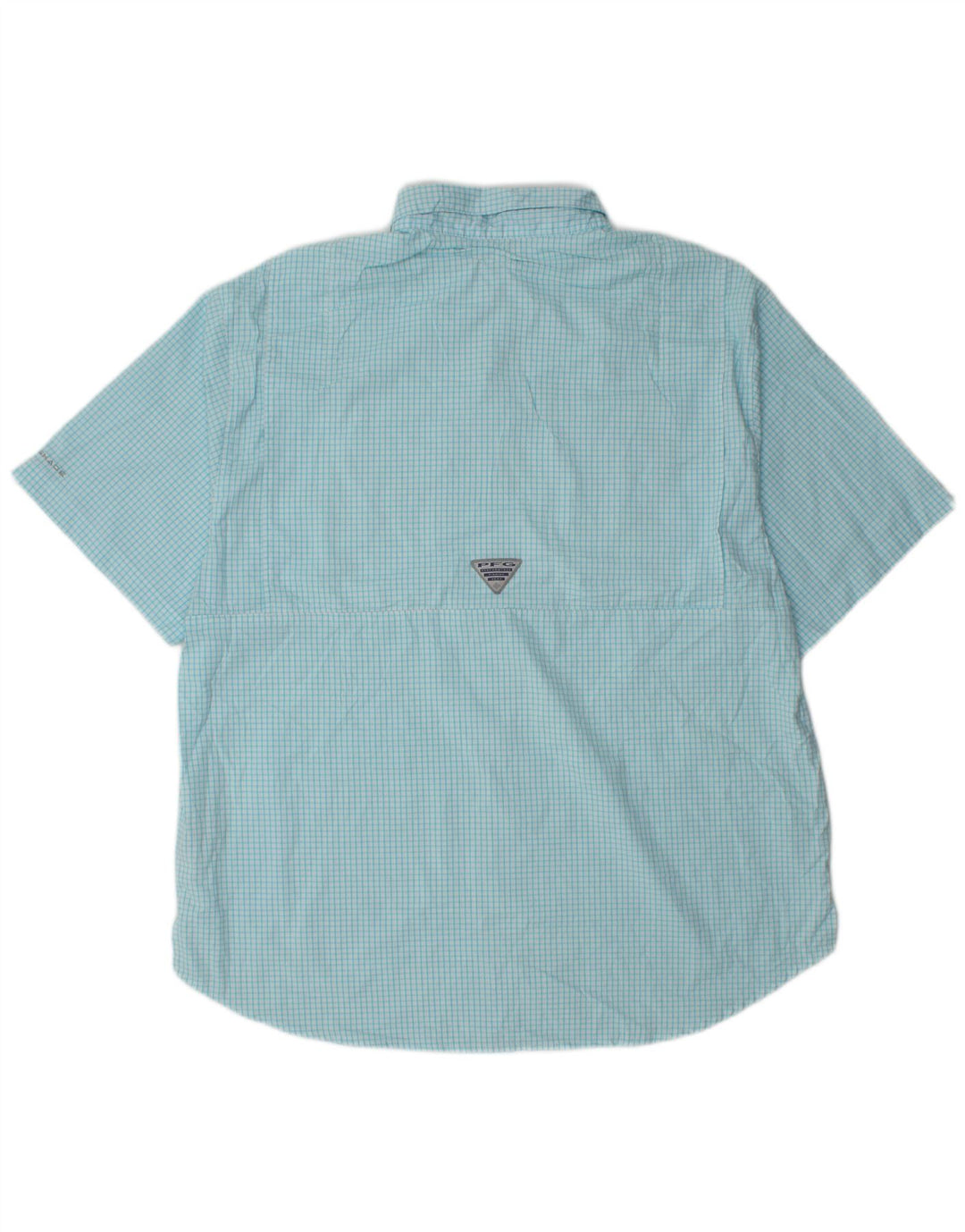 Columbia Chemise à Manches Courtes Homme XL Bleu Carreaux Polyester