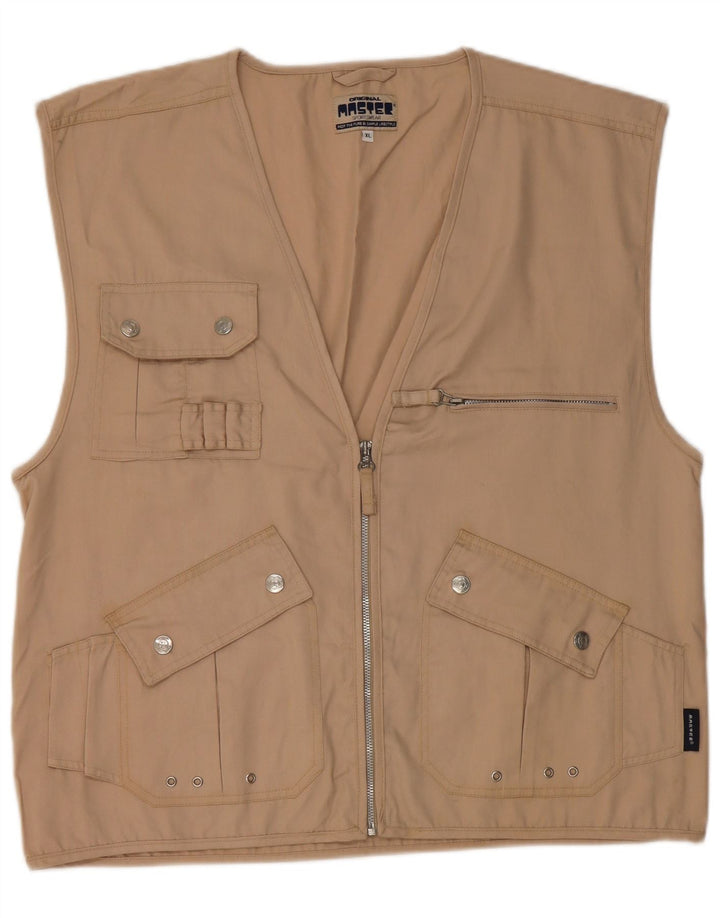 Master Gilet utilitaire pour homme UK 42 XL Coton beige