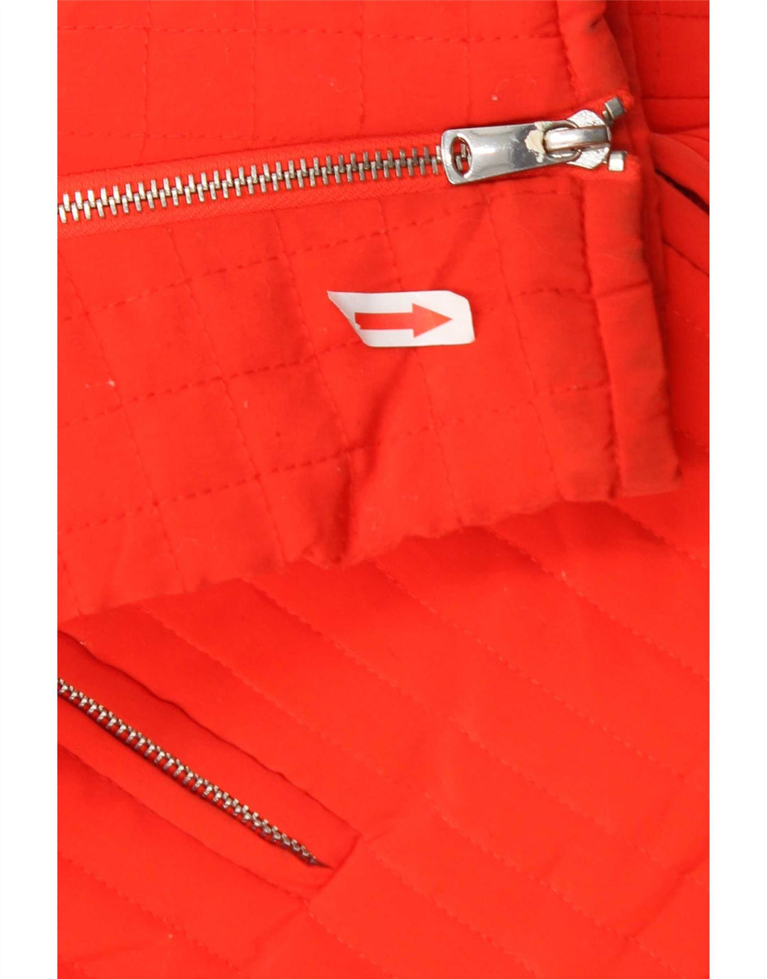 Zara Femme Trafaluc Veste matelassée UK 16 Large Orange Polyester