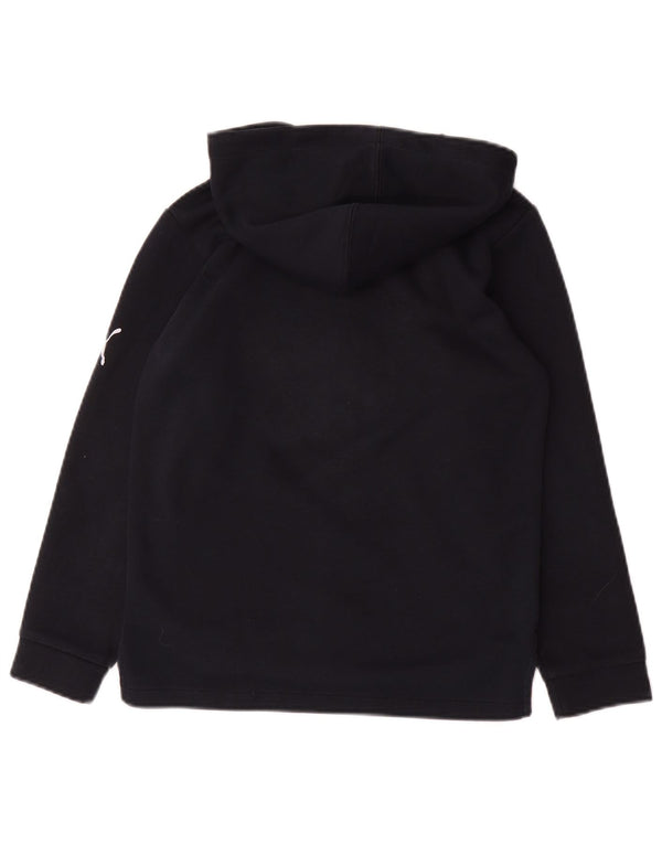 Puma Pull à capuche graphique zippé garçon 9-10 ans Bleu marine Polyester