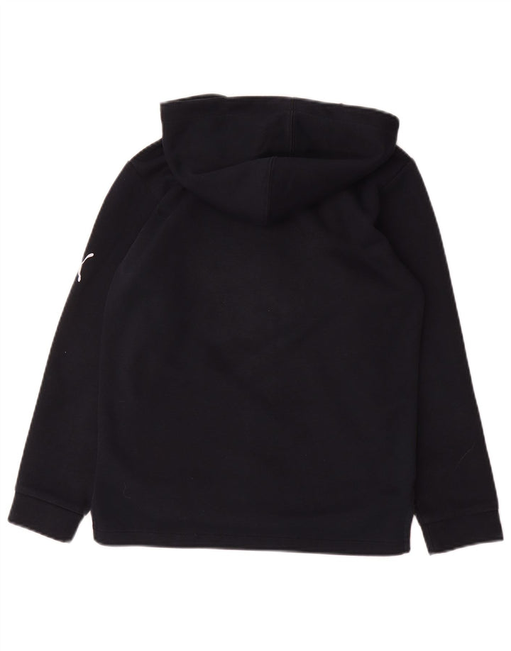 Puma Pull à capuche graphique zippé garçon 9-10 ans Bleu marine Polyester