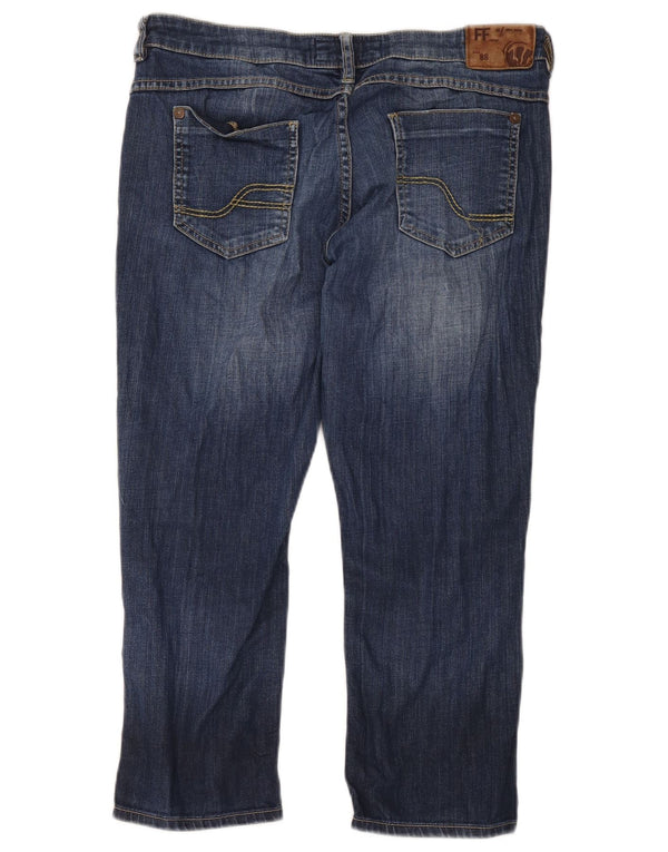 Fat Face Jean court pour femme UK 12 Medium W34 L23 Bleu Coton