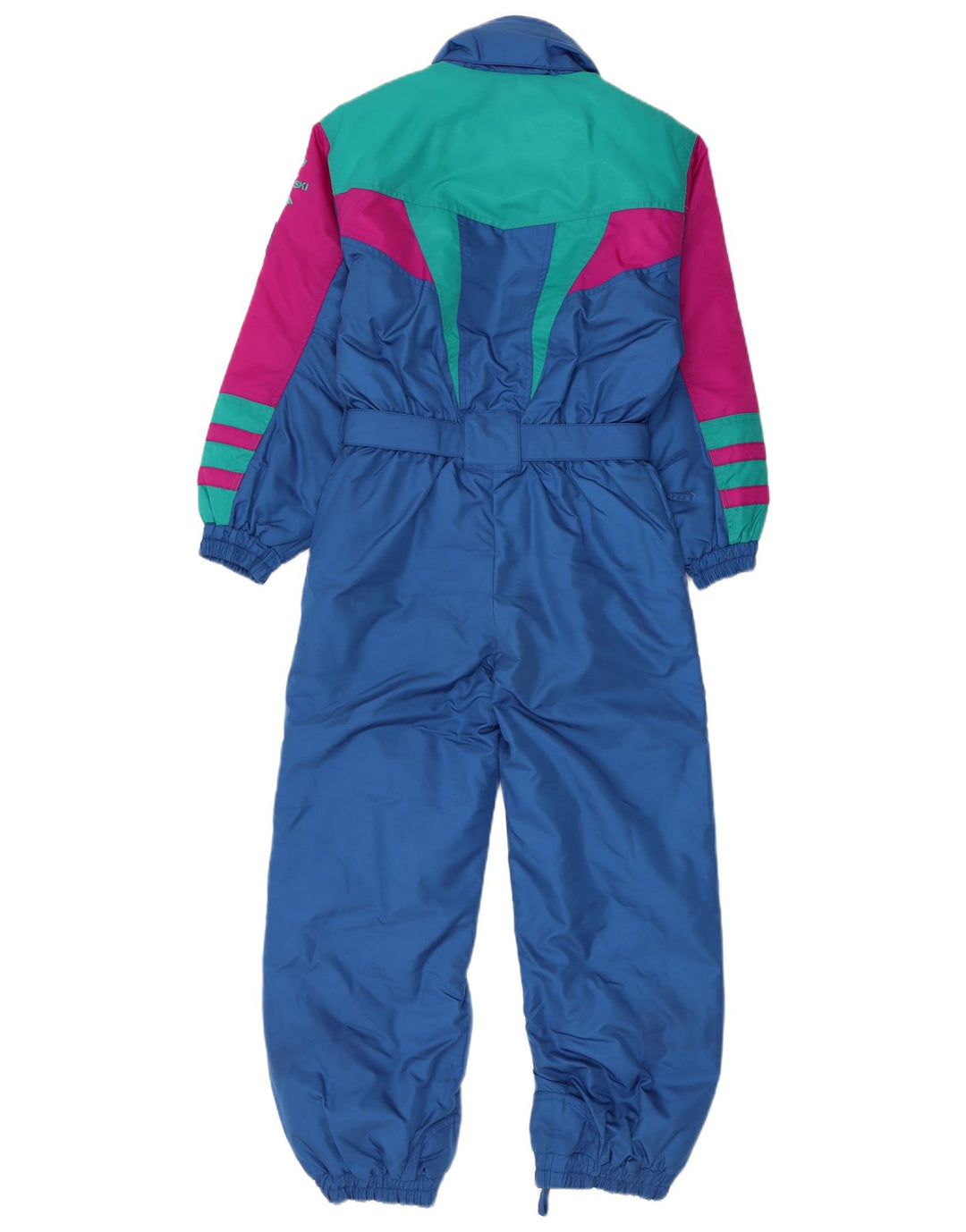 Fila Combinaison de ski garçon 9-10 ans Bleu Colorblock Polyester