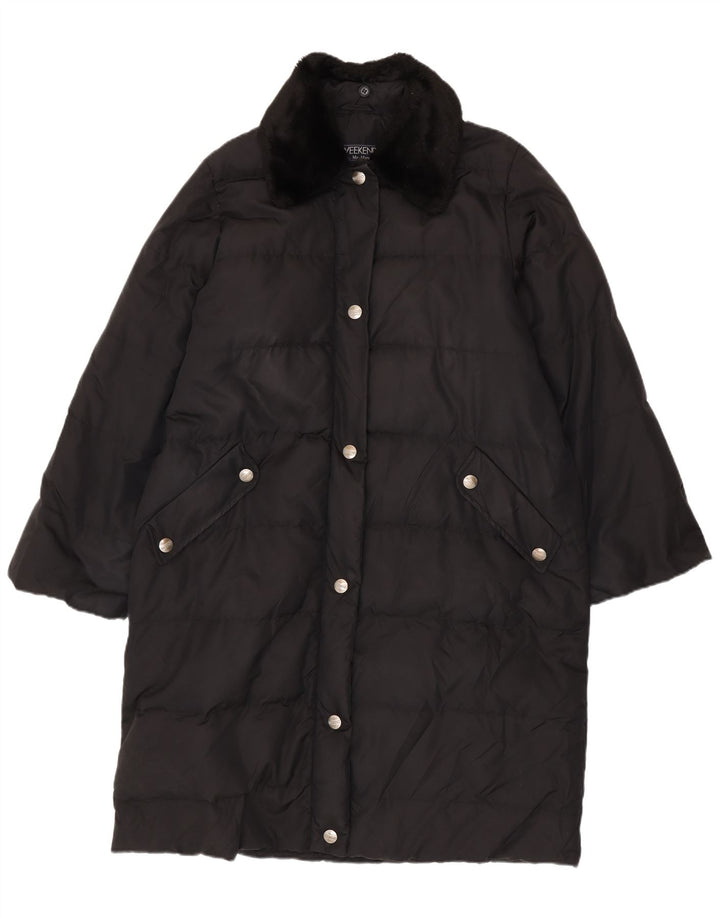 Max Mara Manteau rembourré surdimensionné Weekend pour femme UK 12 Noir moyen Polyamide
