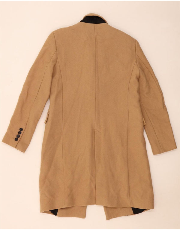 Zara Femme Pardessus UK 12 Laine Beige Moyen