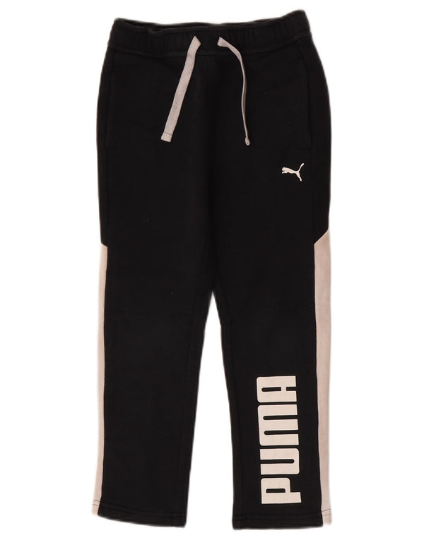 Puma Pantalon de survêtement graphique pour garçon 5-6 ans Small Noir Colourblock