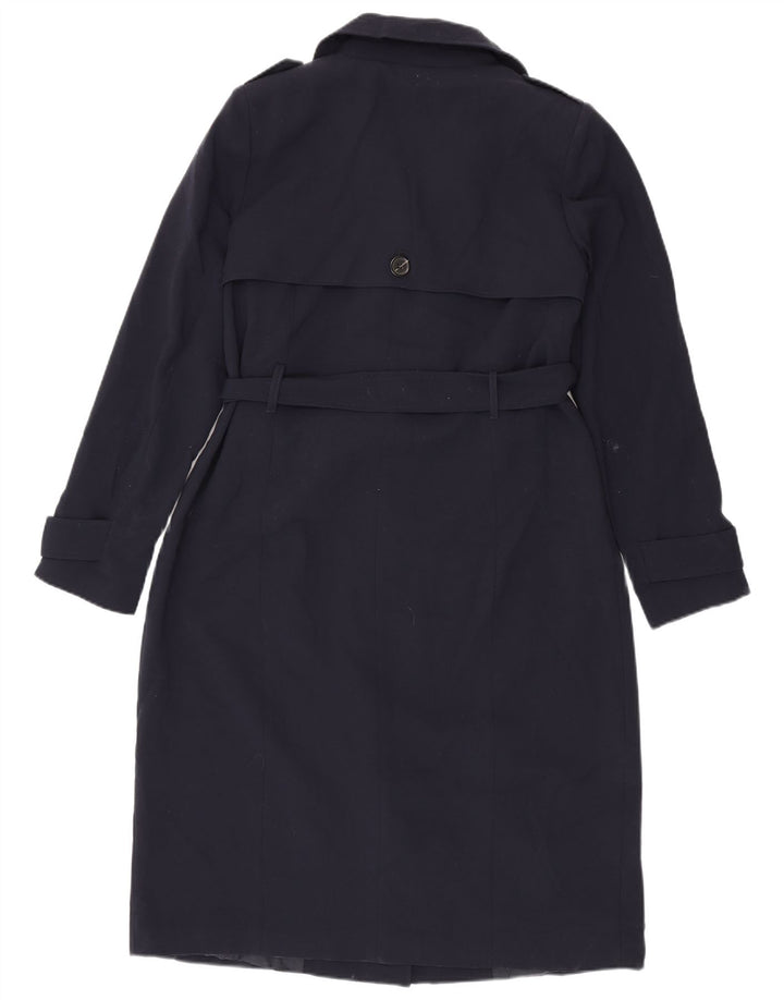 Oasis Trench Femme UK 16 Large Bleu Marine Polyester