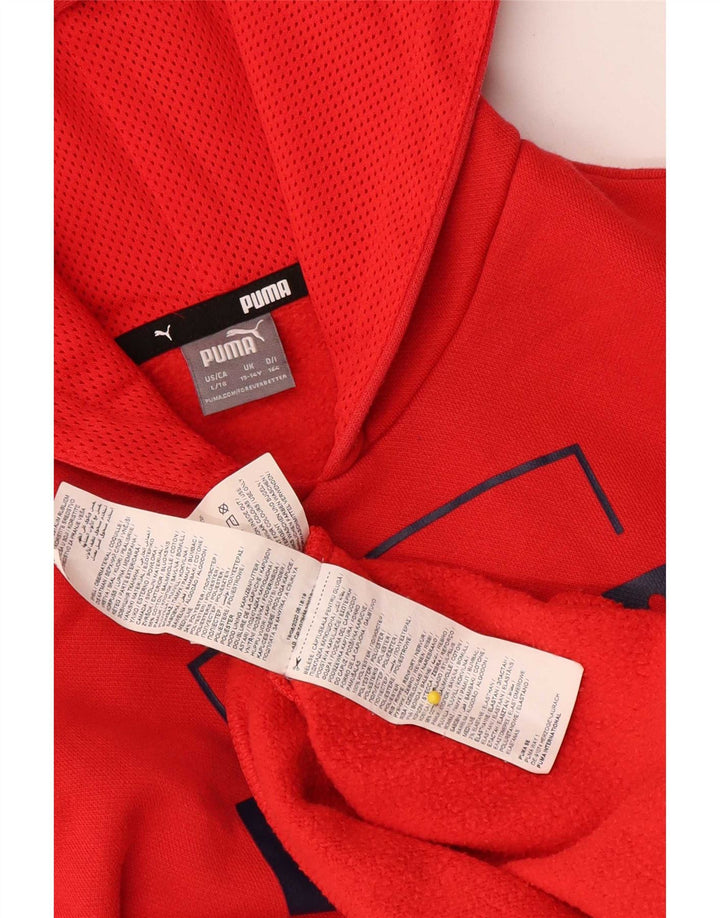 Puma Pull à capuche graphique garçon 13-14 ans Rouge Polyester