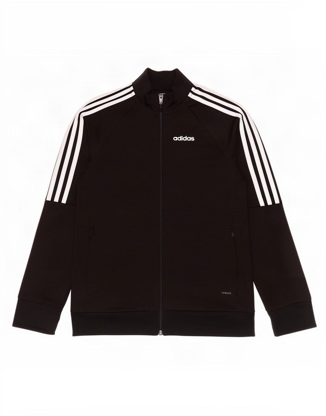 Veste de survêtement Adidas Climalite Garçon 9-10 ans Noir Polyester