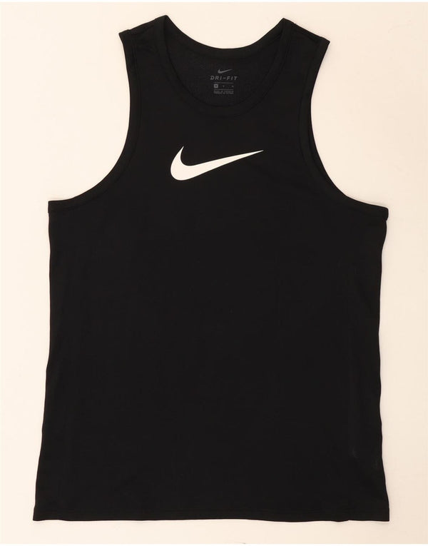 Nike Hommes Dri Fit Graphic Débardeur Noir Moyen Polyester