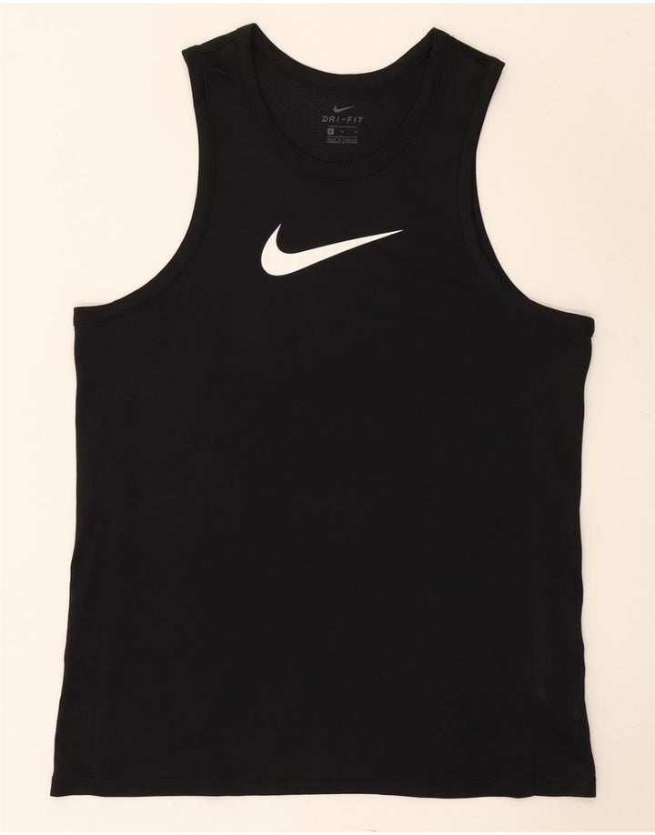 Nike Hommes Dri Fit Graphic Débardeur Noir Moyen Polyester