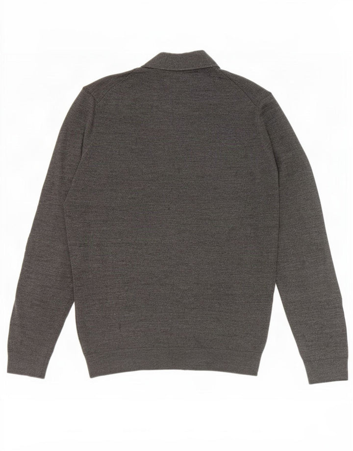Pull Cardigan Zara Homme Gris Moyen
