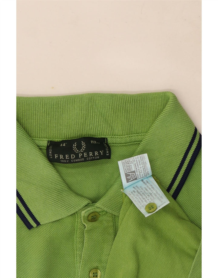 Fred Perry Polo Homme Vert Moyen Coton