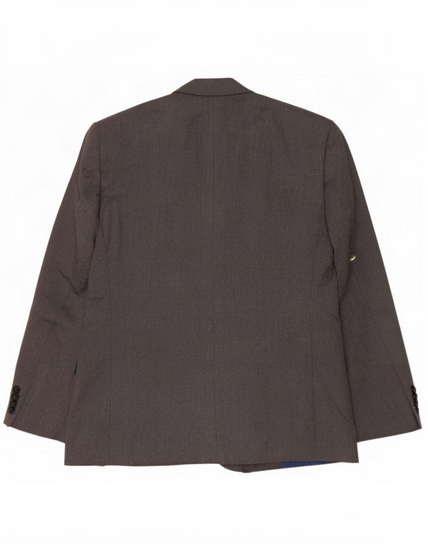 Marks & Spencer Veste blazer courte à 2 boutons pour homme UK 44 XL Gris Polyester
