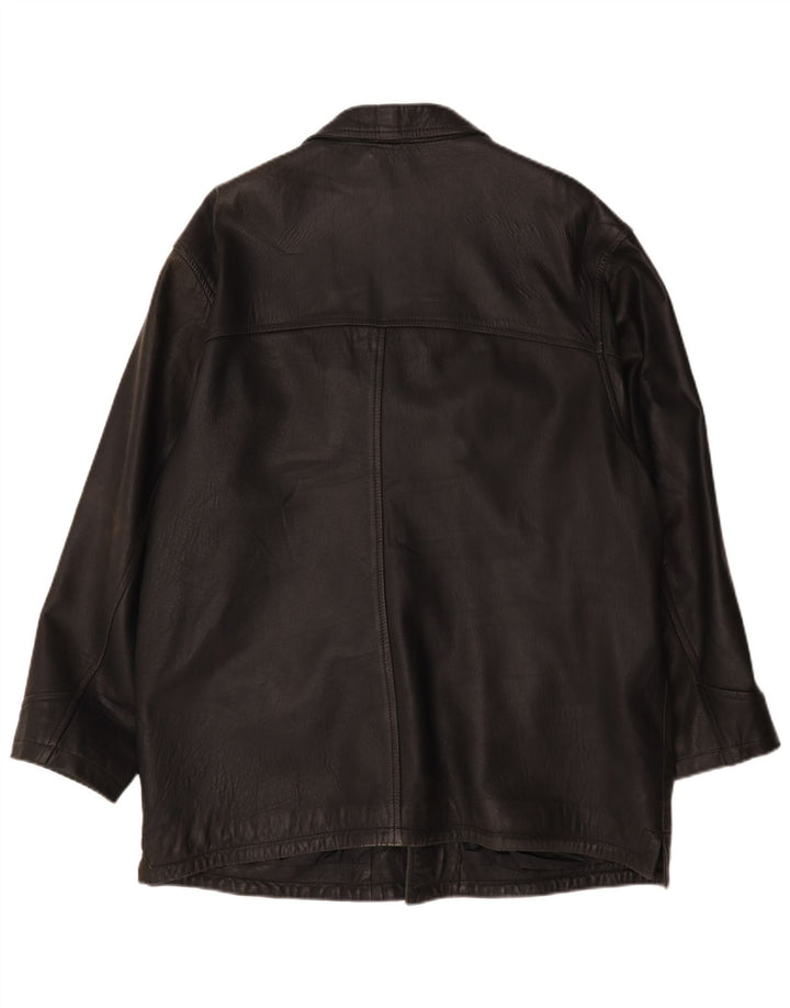 Maddox Veste en cuir pour homme IT 56 3XL Cuir noir
