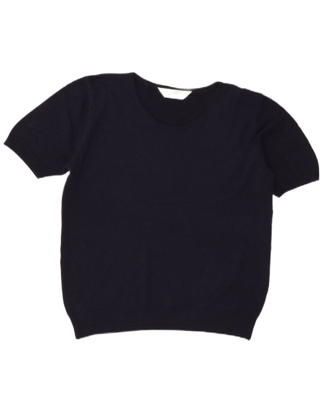 St Michael Pull ras du cou pour femme UK 16 Large Bleu marine