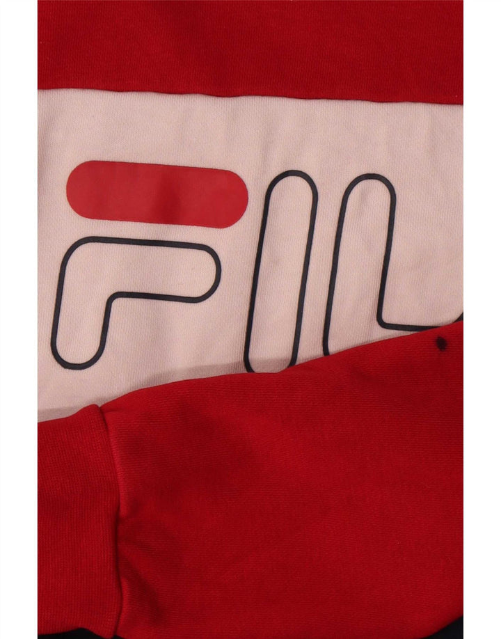 Fila Sweat-shirt pour femme UK 14 Medium Multicolore Colourblock