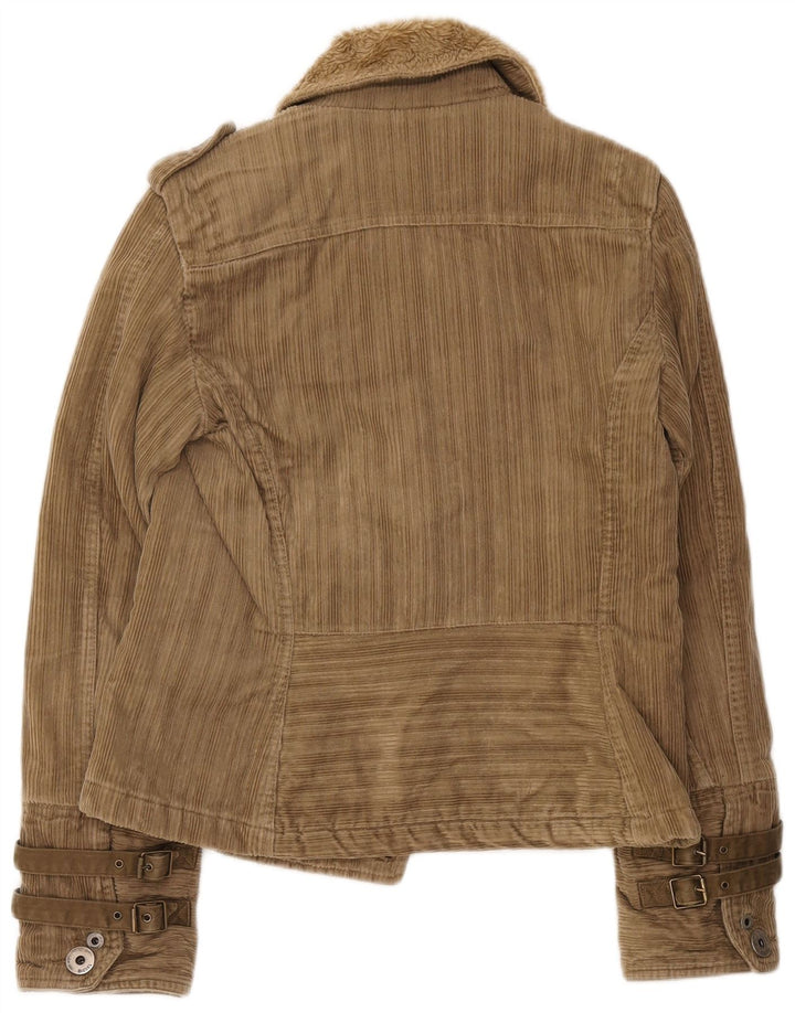Veste militaire en velours côtelé pour femme Diesel UK 12 Kaki moyen