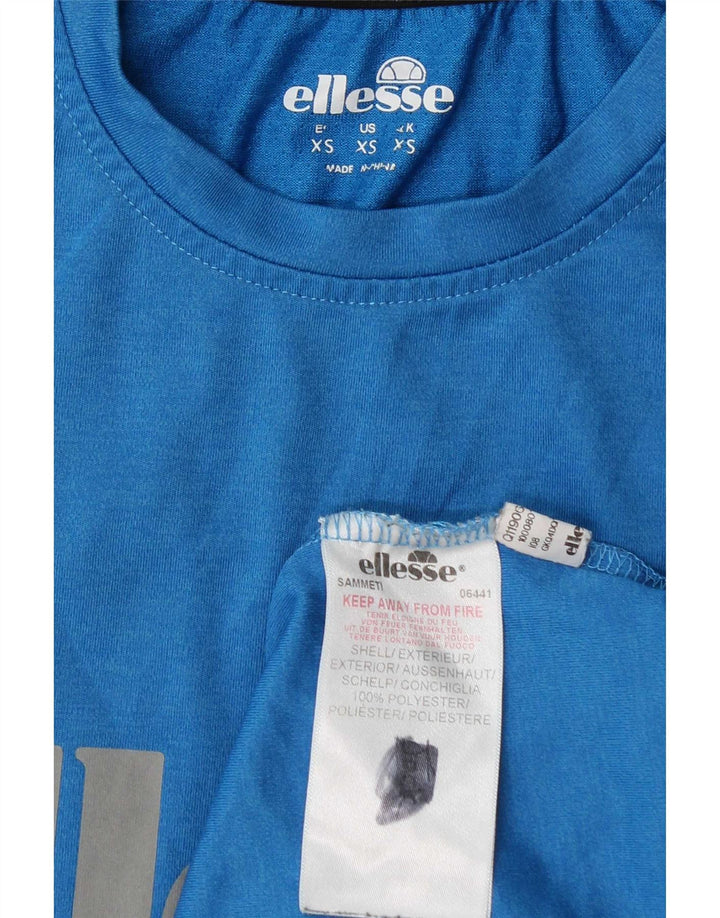 Ellesse Homme T-Shirt Graphique Top XS Bleu Polyester