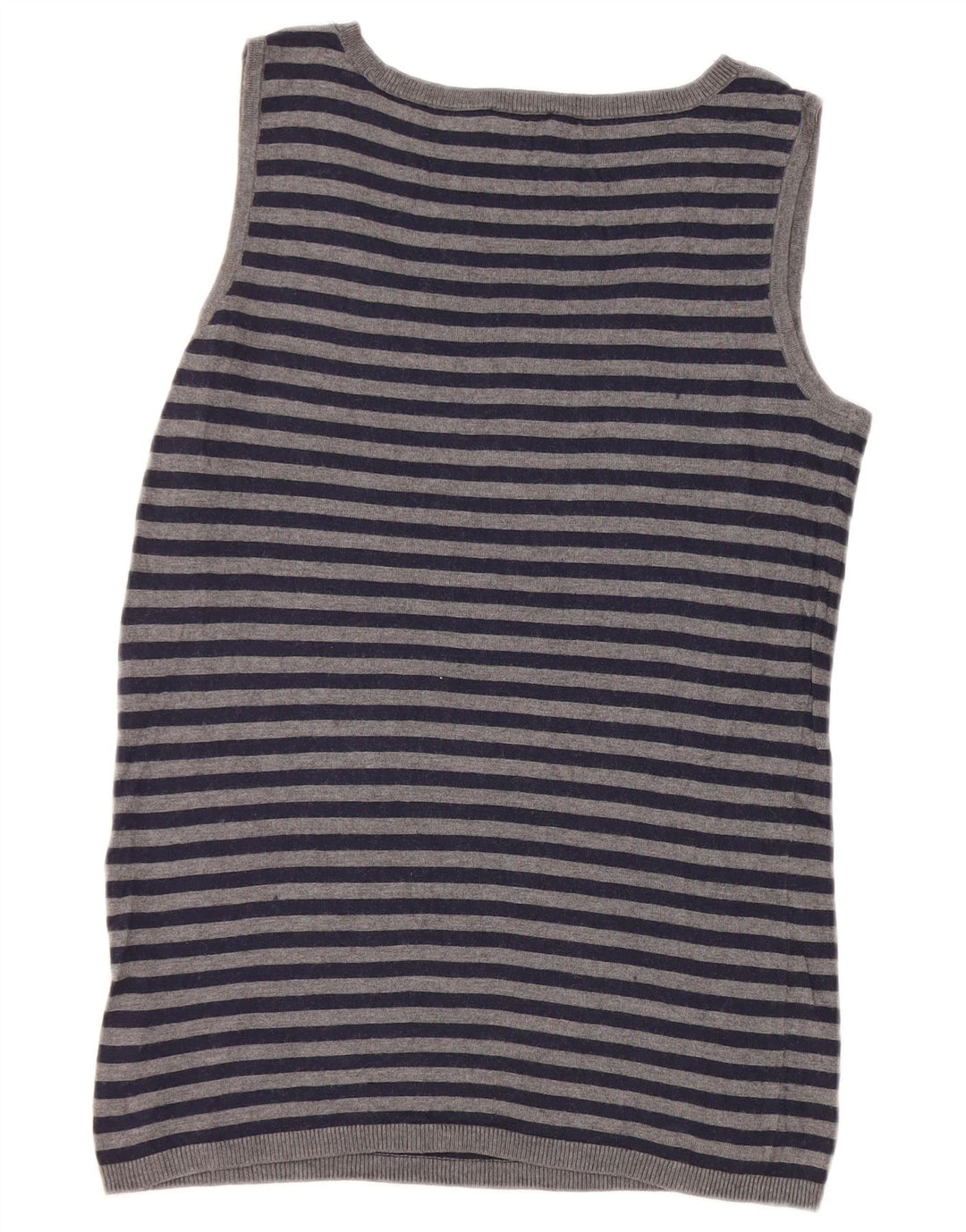 Phase Eight Débardeur pour femme UK 12 Nylon rayé gris moyen