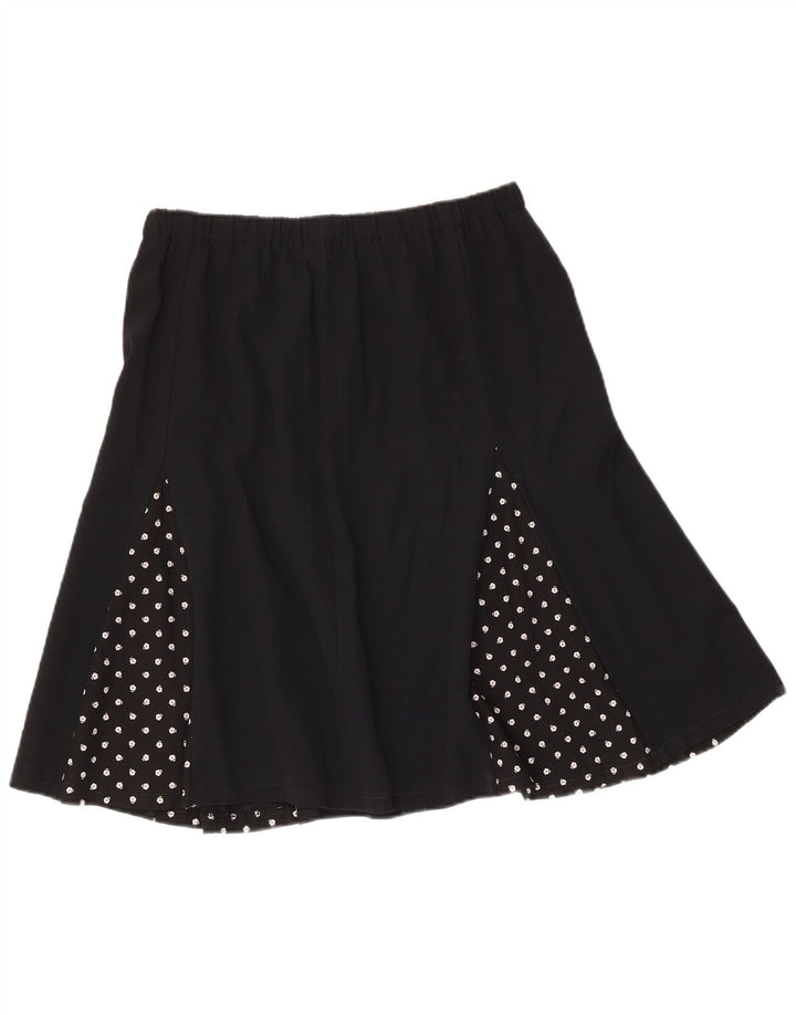 vintage Femme A-Line Jupe W30 Moyen Noir Repéré