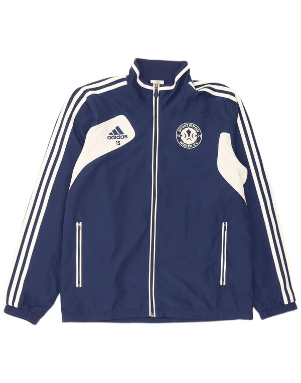 Adidas Veste de survêtement pour homme UK 40/42 Bleu marine moyen Colourblock