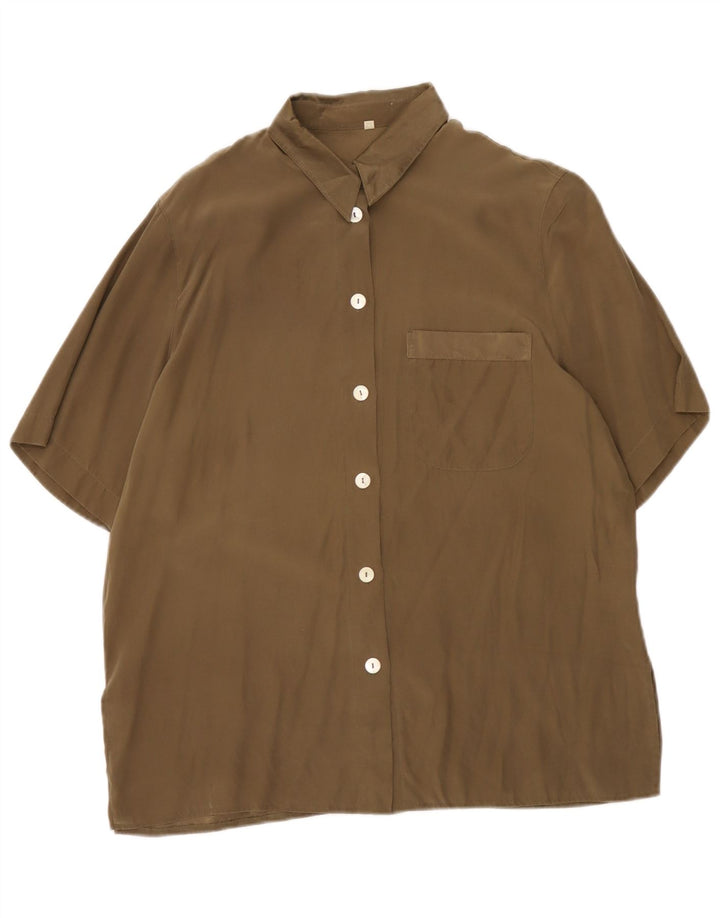chemise à manches courtes femme vintage EU 42 Grand Vert
