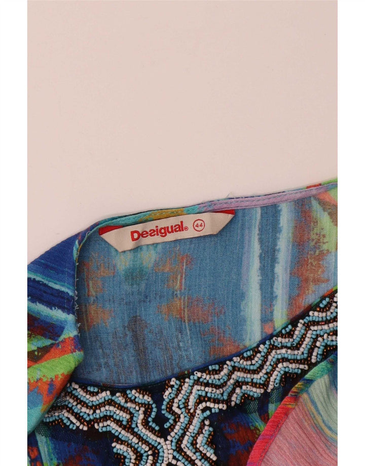 Desigual Femme Robe Tente à Motif Abstrait EU 44 XL Multicolore